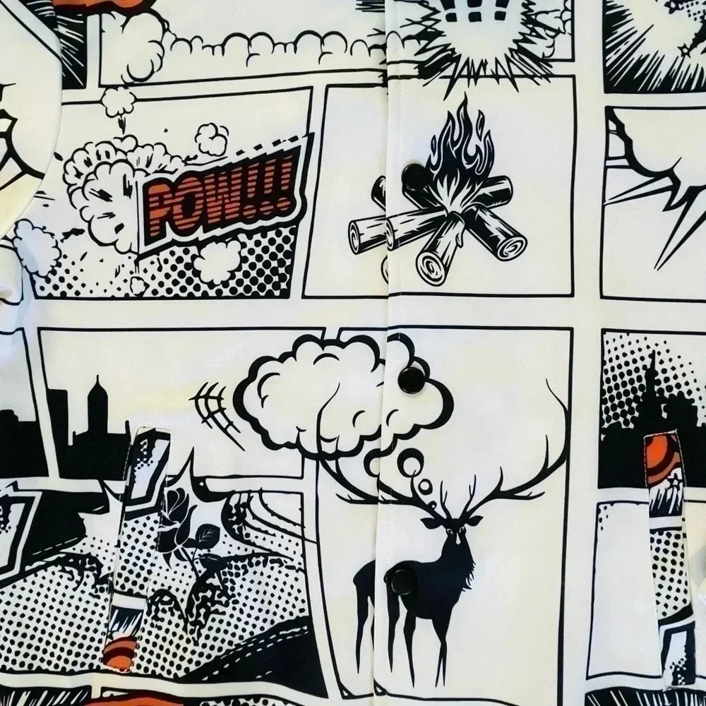 NWOT Men small comic jacket (A69) - Picture 3 of 4